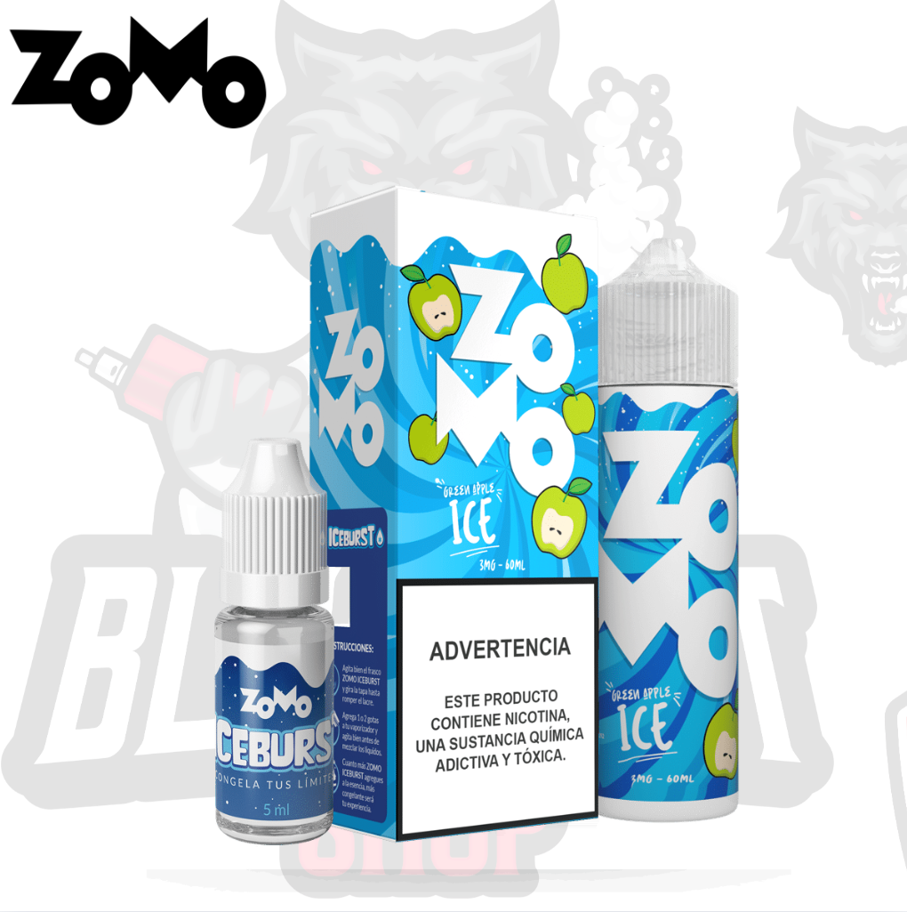 Zomo - Green Apple Ice 60ML 3MG