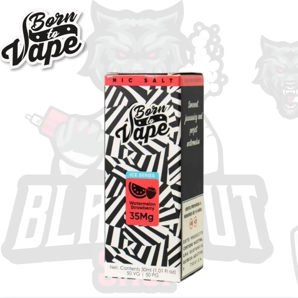 Born To Vape Salt - Watermelon Strawberry 30ML 50MG