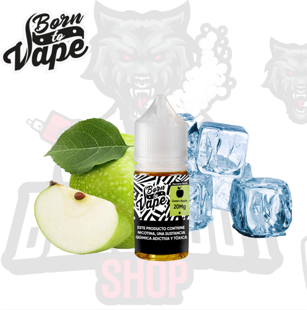 Born To Vape Salt - Green Apple Ice 30ML 35MG