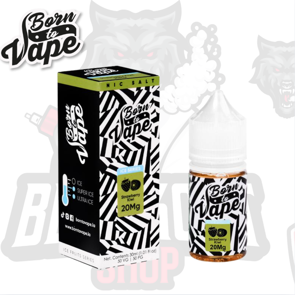 Born To Vape Salt - Strawberry Kiwi 30ML 35MG