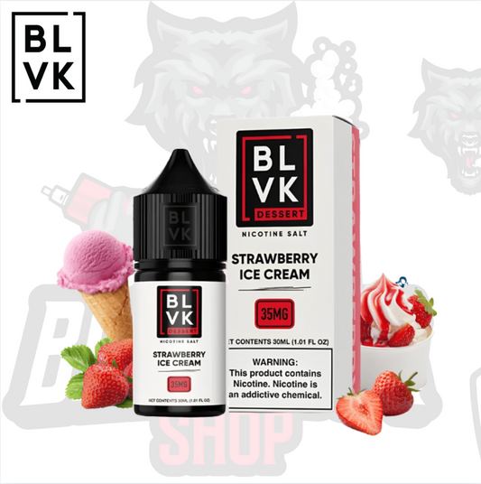 Blvk Salt Remix - Strawberry Ice Cream 30ML 50MG